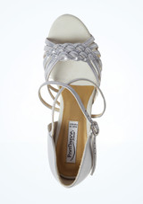 PortDance Pro 001 Leather Ballroom Shoe - 2.5" [Silver]