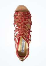 PortDance 803 Salsa & Tango Shoe - 2.75" [Red]