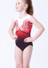Milano Amaryllis Red Tank Sleeve Gymnastics Leotard