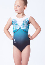Milano Amaryllis Kingfisher Tank Sleeve Gymnastics Leotard