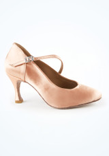 Move Dance Renata Satin Ballroom Shoe - 2.5" [Tan]