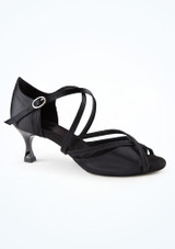 Move Dance Lavinia Black Ballroom & Latin Shoe - 2" [Black]
