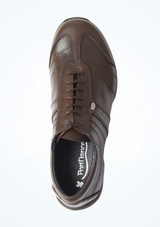 PortDance Mens Pietro Street Brown Leather Dance Shoe [Brown]
