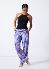 So Danca Butterfly print Dream Pants Lilac Front 3 [Purple]