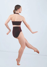 Weissman Velvet Dance Briefs Black Cherry [Black]