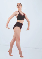 Weissman Velvet Dance Briefs Black Cherry [Black]