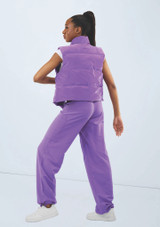 Weissman Liquid Shine Puffer Vest Amethyst 7 [Purple]