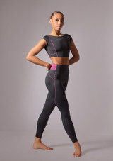 Move Dance Adora Dance Leggings Black Front [Black]