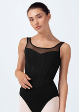 Bloch Isabella Tank Leotard Black Front [Black]