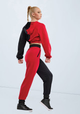 Weissman Two Tone Zip-Up Hoodie Black-Red [Black]