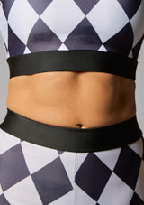Jolista Jester Harlequin Dance Top Black-White [Black]