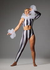 Jolista Swinging Circus Catsuit Costume Black [Black]