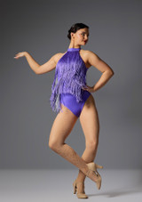 Jolista Boogie Belle Diamante Leotard Purple [Purple]