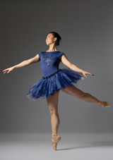 Jolista Morning Dew Ballet Costume Navy Blue 3 [Blue]