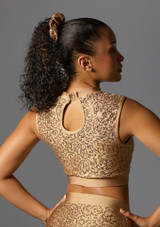 Jolista Dazzle Sequin Dance Top Bronze 4 [Bronze]