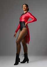 Jolista Showman Sequin Tailcoat Leotard Red 6 [Red]