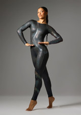 Jolista Astral Contour Mesh Catsuit Black 5 [Black]