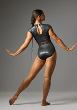 Jolista Eliptic Sweetheart Mesh Leotard Black 7 [Black]