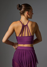 Jolista Lullaby Lyrical Costume Top Plum Front 4 [Purple]