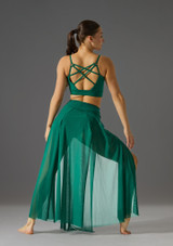 Jolista Faithful Long Mesh Skirt Evergreen Back 2 [Green]