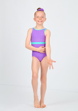Move Dance Opaline Gymnastics Leotard Purple Front 2 [Purple]
