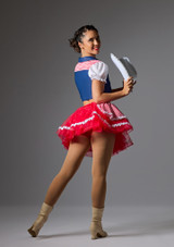 Jolista Rodeo Queen Costume Red and blue Front 4 [Red]