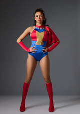 Jolista Twirl Girl Costume Red and blue Front [Red]