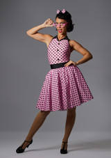 Jolista Peggy Polka Costume Black-Pink Front 3 [Black]
