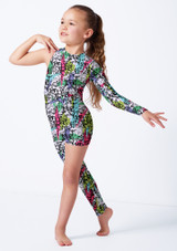 Asymmetric catsuit GRF Front [Patterned]
