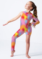 Asymmetric catsuit BAC Front [Patterned]