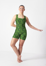 Alegra Print Adriana Square Neck Unitard SCA Front [Patterned]