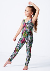 V-dip catsuit GRF Front [Patterned]