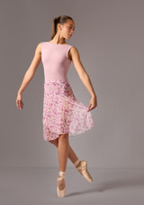 Long Wrap mesh skirt Pink Front 2 [Pink]