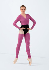 Bloch Celeste Wrap Dark Pink Front 2 [Pink]