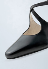 Werner Kern Ines Leather Dance Shoe - 2.17" Black Front 3 [Black]