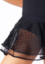 Bloch Girls Heart Skirt Black Front 2 [Black]