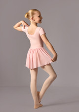 Skirted short sleeved leo (as Lottie) Pink Back 3 [Pink]