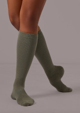 Move Dance Axis Performance Sock Khaki Front 2 [Green]