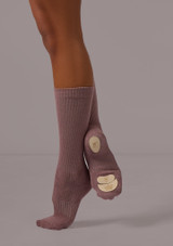 Move Dance Axis Performance Sock Dusky Heather Front [Purple]