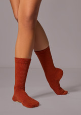 Move Dance Axis Performance Sock Ginger Front 2 [Orange]