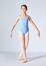 Freed RAD Iris Girls Tank Leotard Powder Blue Front [Blue]