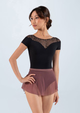 Ballet Rosa Sabine Leotard Black Front 3 [Black]
