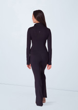 Athletic dance jacket Black Front 4 [Black]