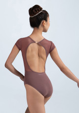 Arlette sweetheart neck leotard Pink Front 4 [Pink]