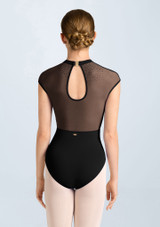 Mirella Cap Sleeve Leotard Black Back 2 [Black]