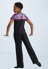 Weissman Boys Hologram Sequin Tee Electric Purple 5 [Purple]