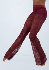Weissman Floral Lace Pant Black Cherry [Black]