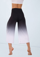 Weissman Ombre Cropped Culotte Pant Black 6 [Black]
