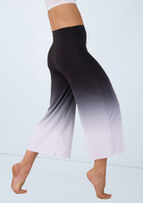 Weissman Ombre Cropped Culotte Pant Black 6 [Black]