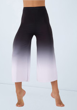 Weissman Ombre Cropped Culotte Pant Black 6 [Black]
